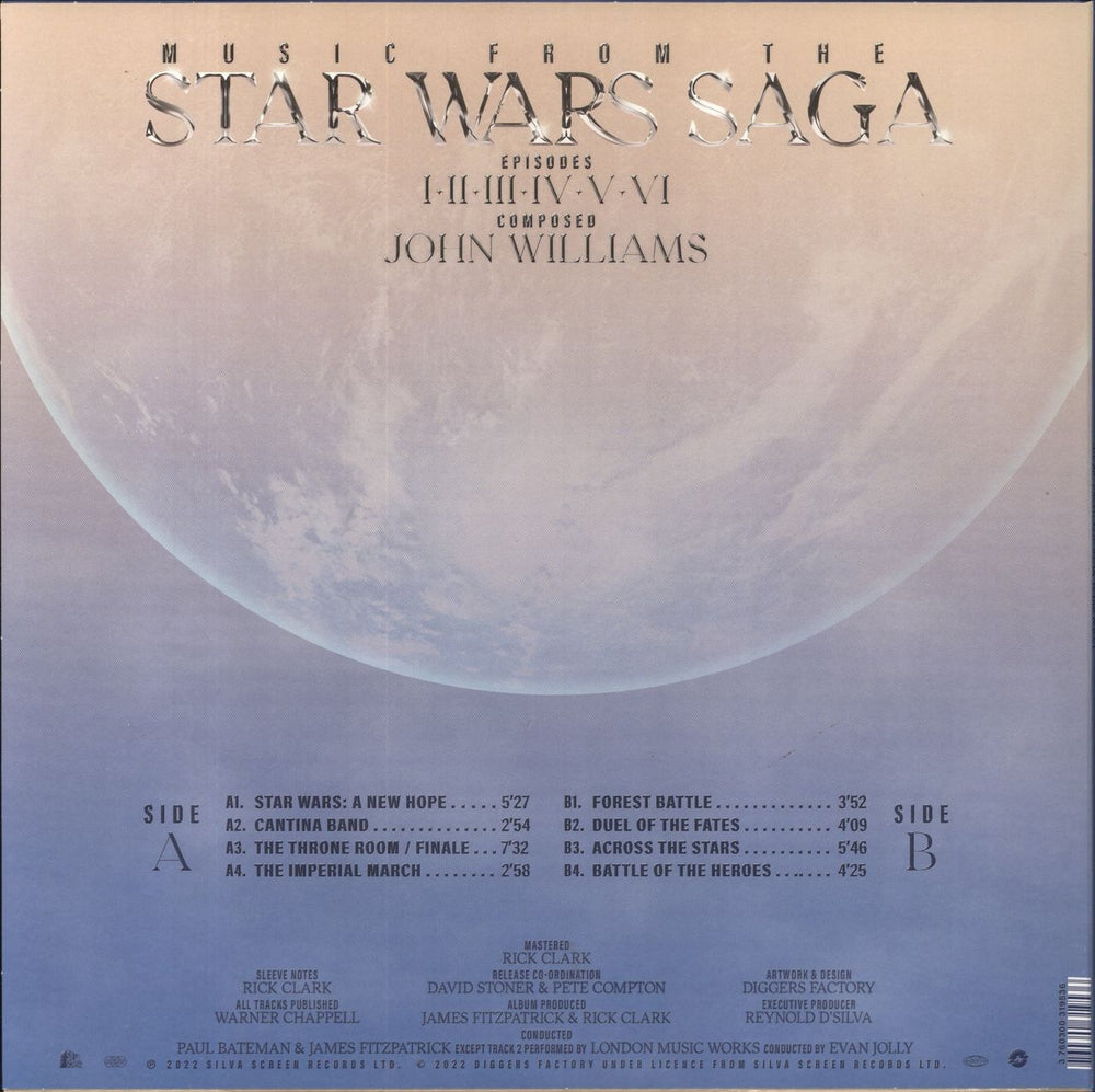 Star Wars Music From The Star Wars Saga - Clear Vinyl German vinyl LP album (LP record) WRSLPMU835625