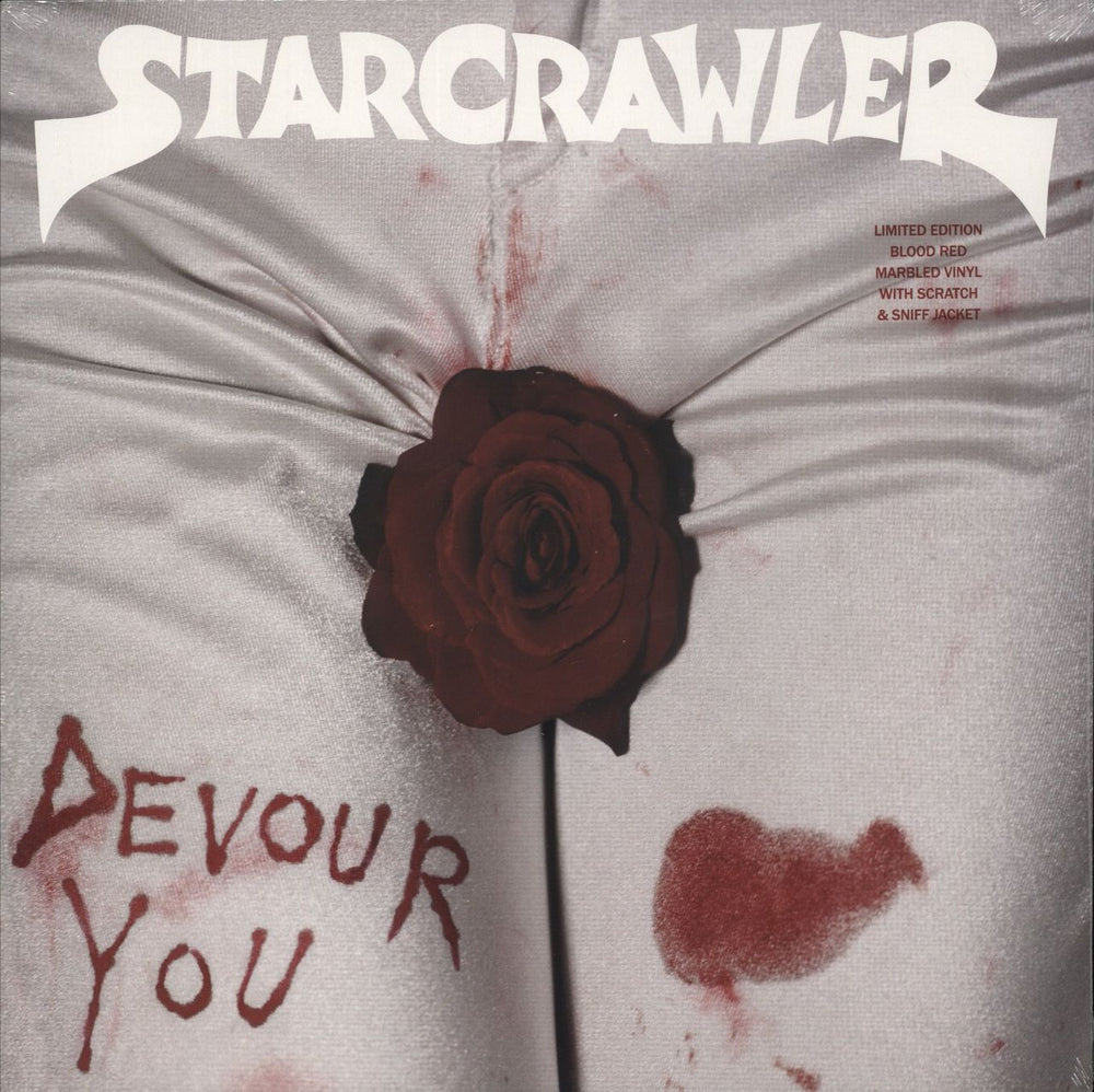 Starcrawler Devour You - Blood Red Marbled Vinyl - Sealed UK vinyl LP album (LP record) RT0074LPE