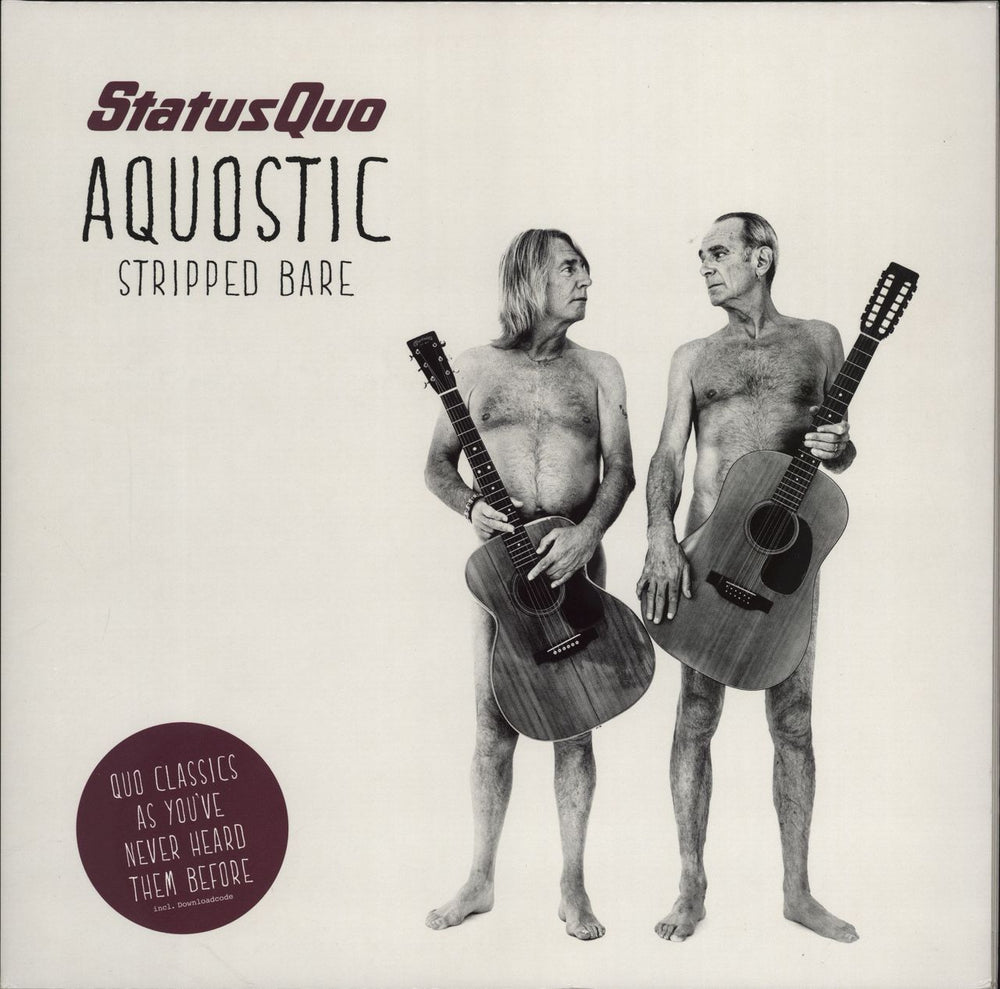Status Quo Aquostic: Stripped Bare German 2-LP vinyl record set (Double LP Album) 0209848ERE