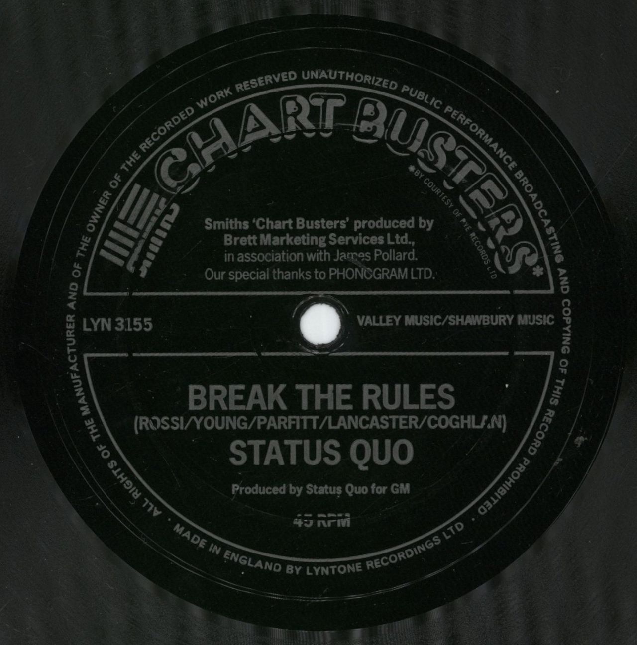 Status Quo Down Down - Flexi UK 7" vinyl single (7 inch record / 45)