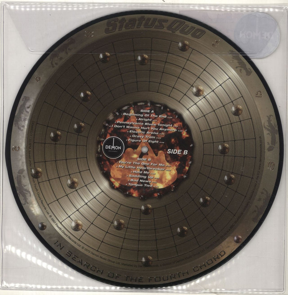 Status Quo In Search Of The Fourth Chord UK picture disc LP (vinyl picture disc album) QUOPDIN698195