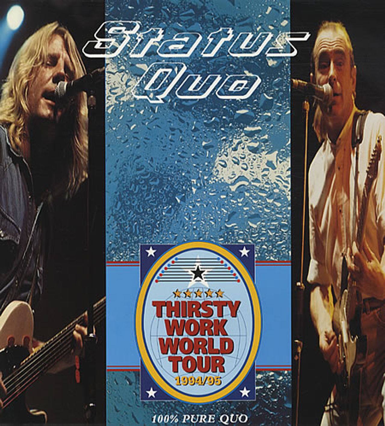 Status Quo Thirsty Work World Tour UK tour programme TOUR PROGRAMME
