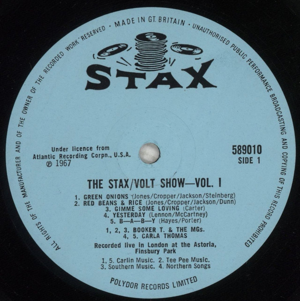 Stax The Stax-Volt Tour In London 1 - Hype Stickered Sleeve UK vinyl LP album (LP record) SXLLPTH855943