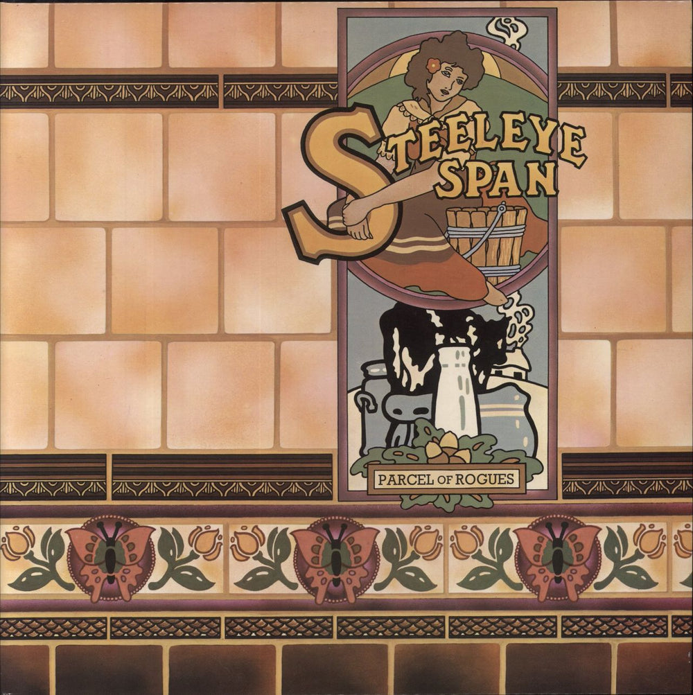Steeleye Span Parcel Of Rogues + Lyric Insert UK vinyl LP album (LP record) CHR1046