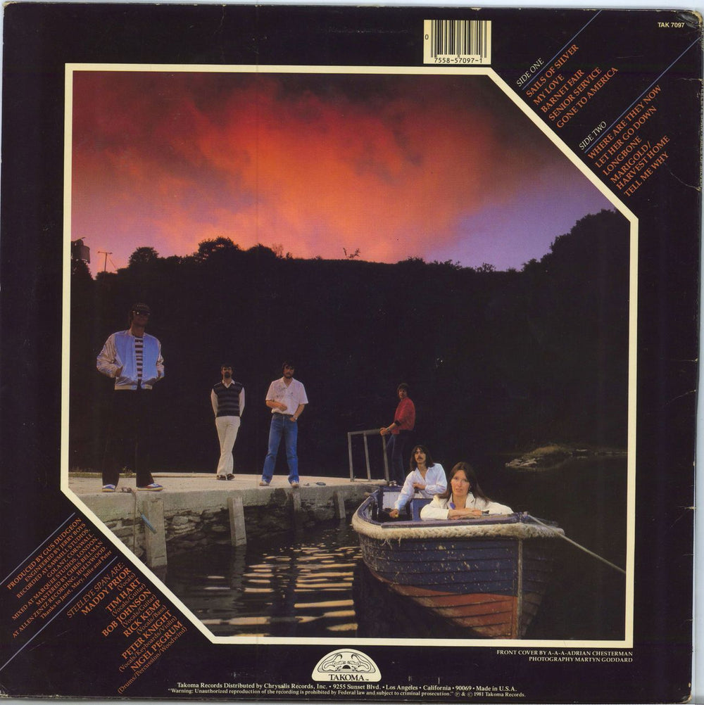 Steeleye Span Sails Of Silver US vinyl LP album (LP record)