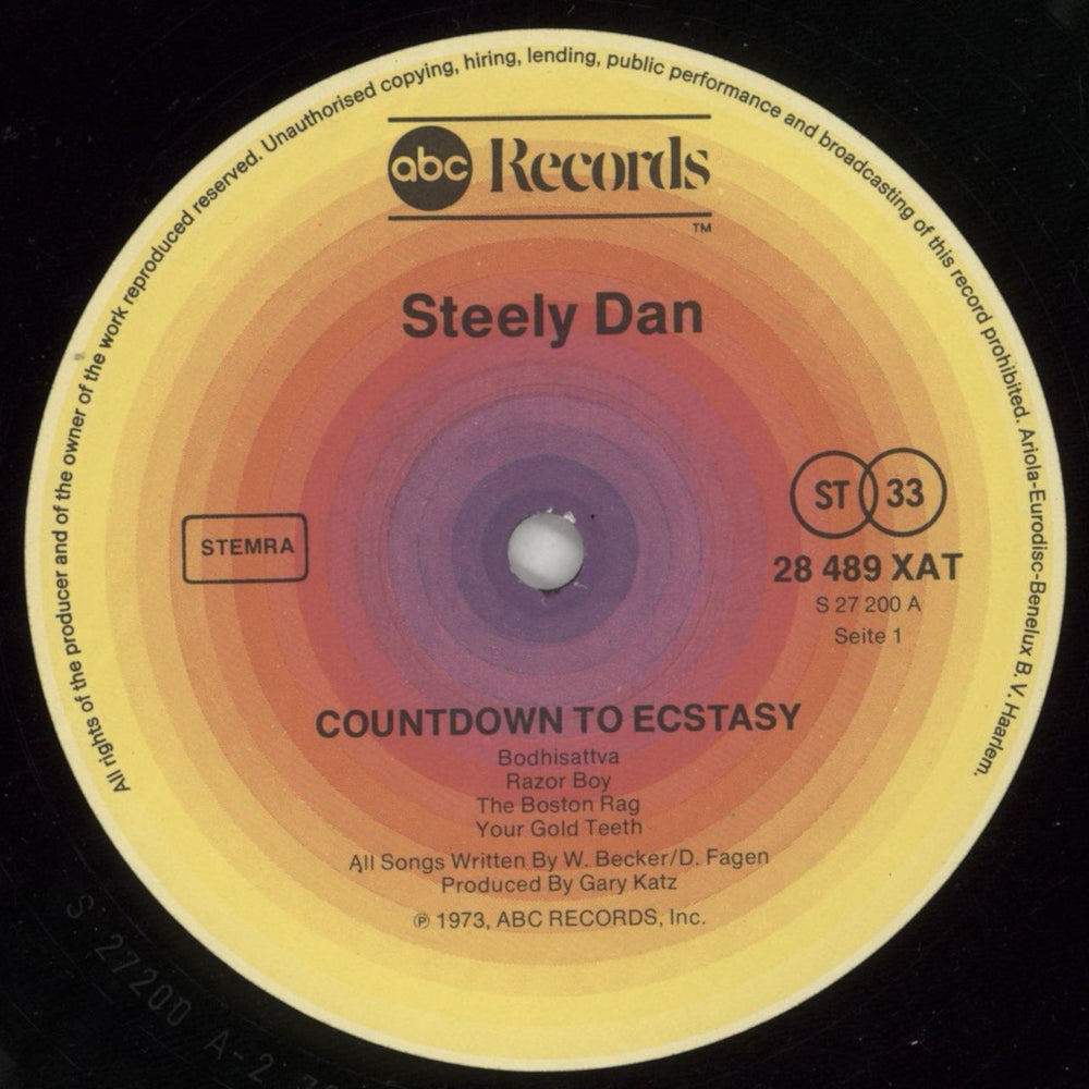 Steely Dan Countdown To Ecstasy Dutch vinyl LP album (LP record) S-DLPCO626733