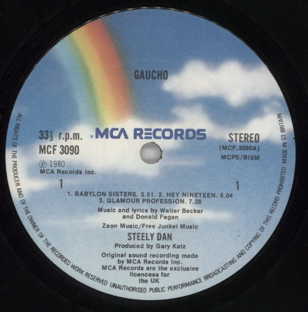 Steely Dan Gaucho + Inner - VG UK vinyl LP album (LP record) S-DLPGA859515