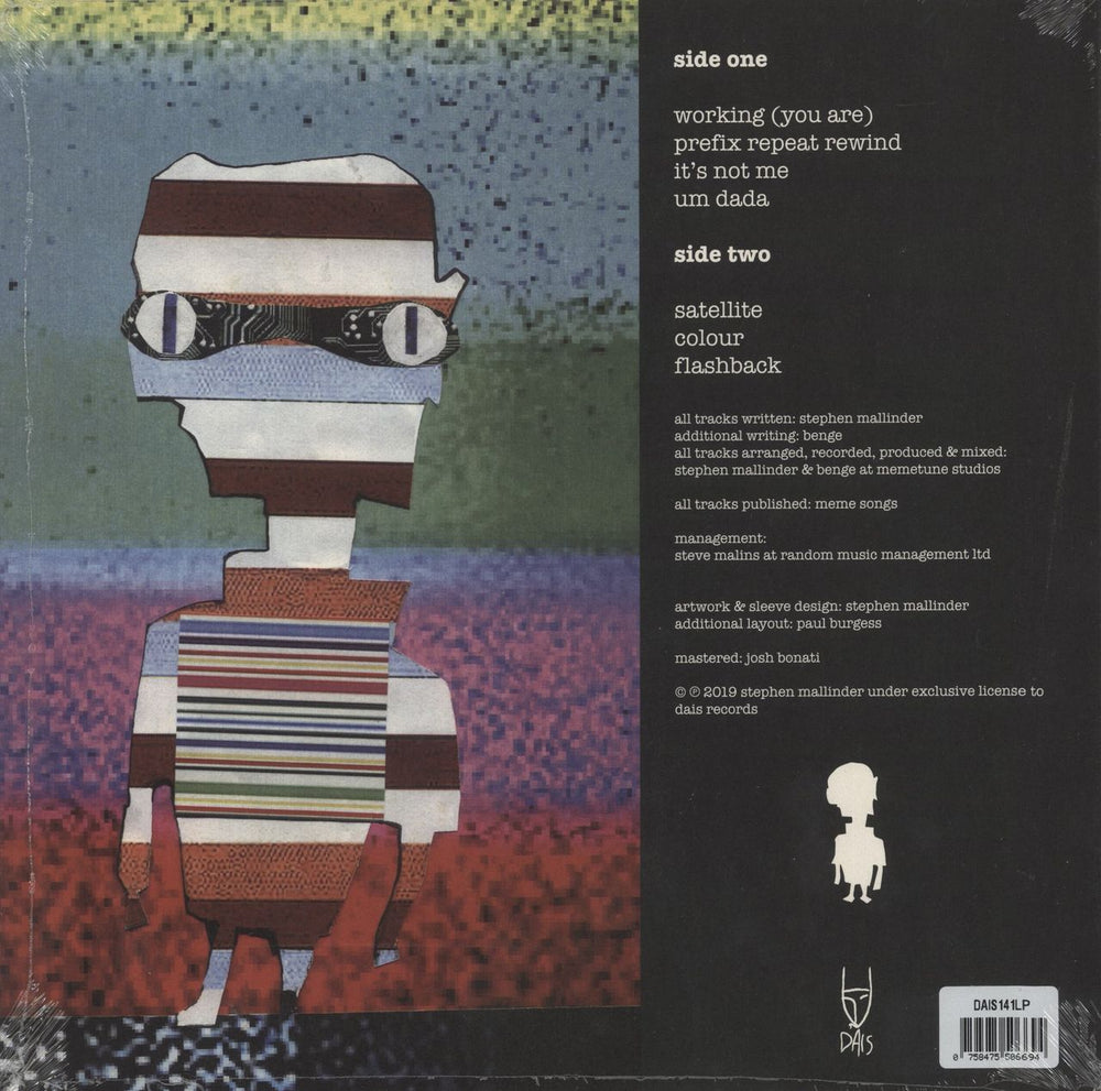 Stephen Mallinder Um Dada US vinyl LP album (LP record) 0758475506724