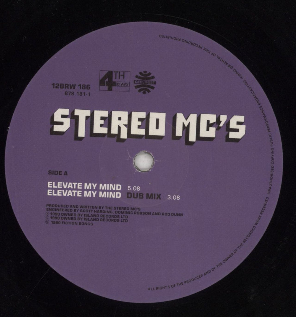 Stereo MCs Elevate My Mind UK 12" vinyl single (12 inch record / Maxi-single) SMC12EL168958