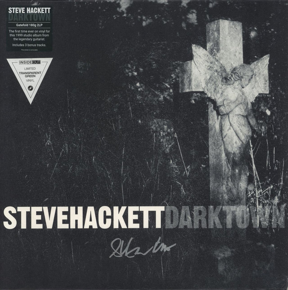 Steve Hackett Darktown - 180 Gram Green Vinyl - Autographed UK 2-LP vinyl record set (Double LP Album) IOM677