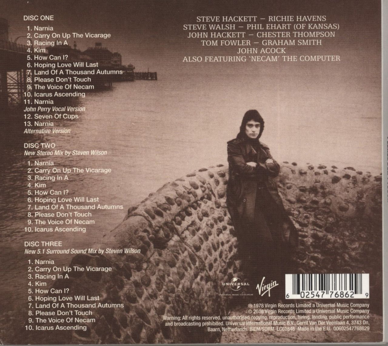 Steve Hackett Please Don't Touch! UK 3-disc CD/DVD Set SVE3DPL855896