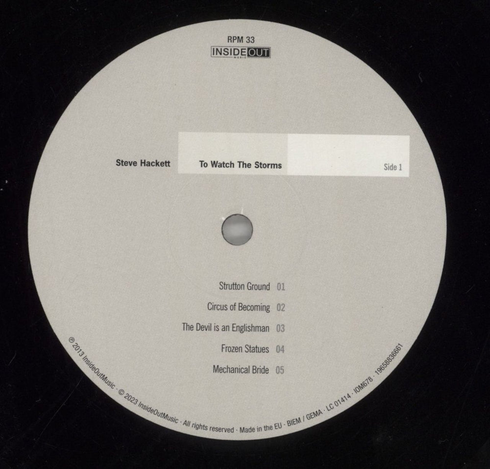 Steve Hackett To Watch The Storms - 180 Gram Mastered For Vinyl UK 2-LP vinyl record set (Double LP Album) SVE2LTO859716