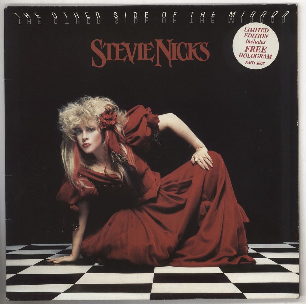 Stevie Nicks The Other Side Of The Mirror - Hype Sticker UK vinyl LP album (LP record) EMD1008