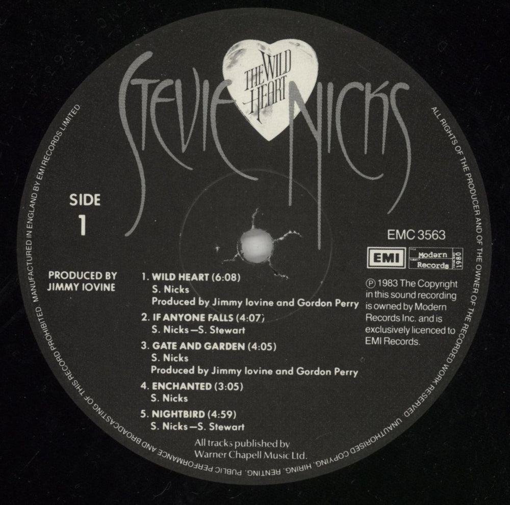 Stevie Nicks The Wild Heart UK vinyl LP album (LP record) NICLPTH565314