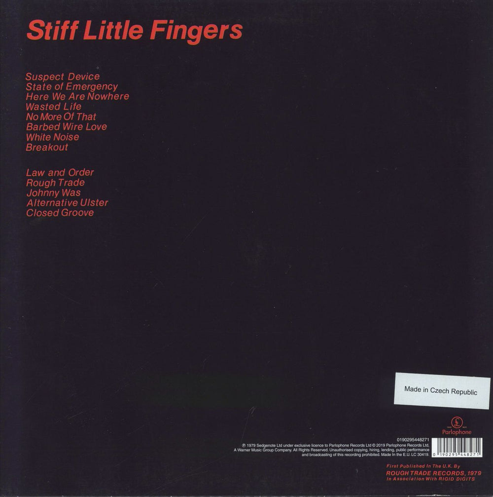 Stiff Little Fingers Inflammable Material UK vinyl LP album (LP record) 190295448271