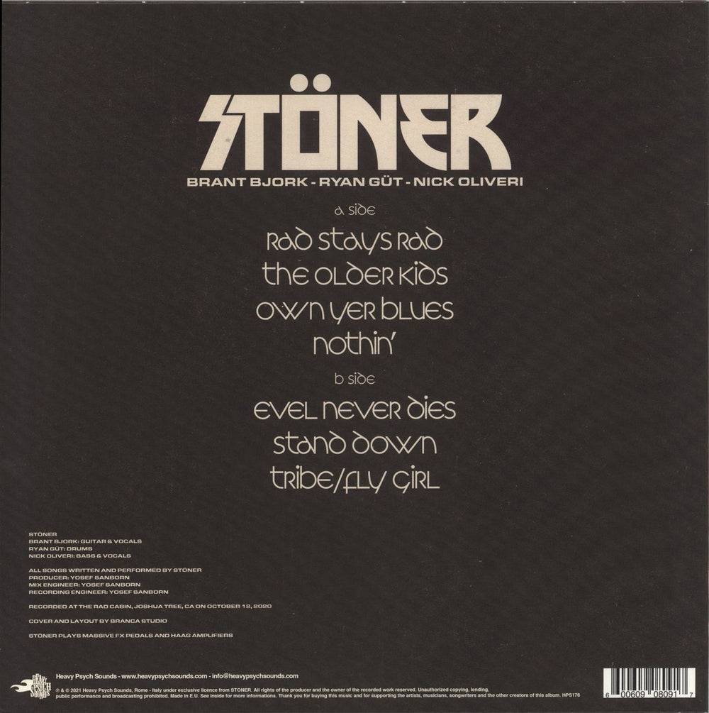 Stöner Stoners Rule Italian vinyl LP album (LP record) 600609080917