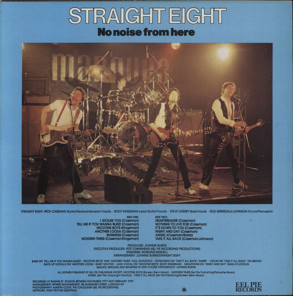 Straight Eight No Noise From Here UK vinyl LP album (LP record)