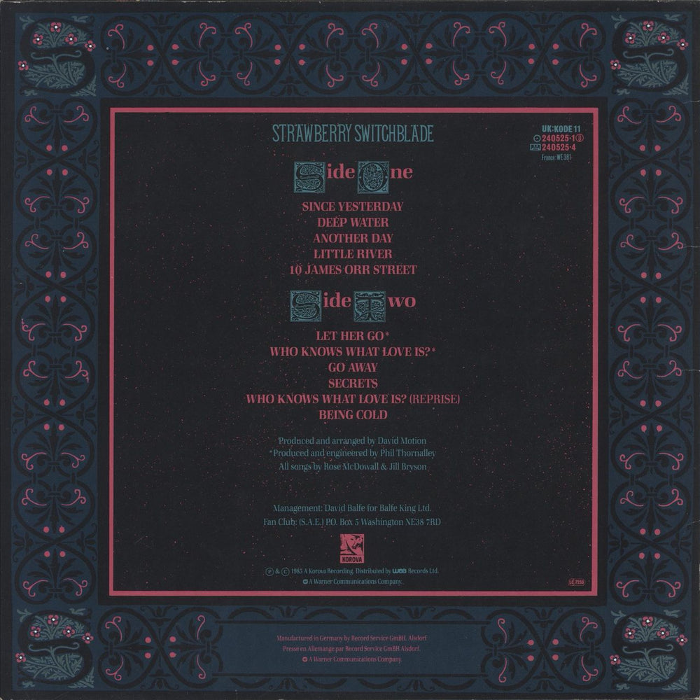 Strawberry Switchblade Strawberry Switchblade + 7" UK vinyl LP album (LP record)