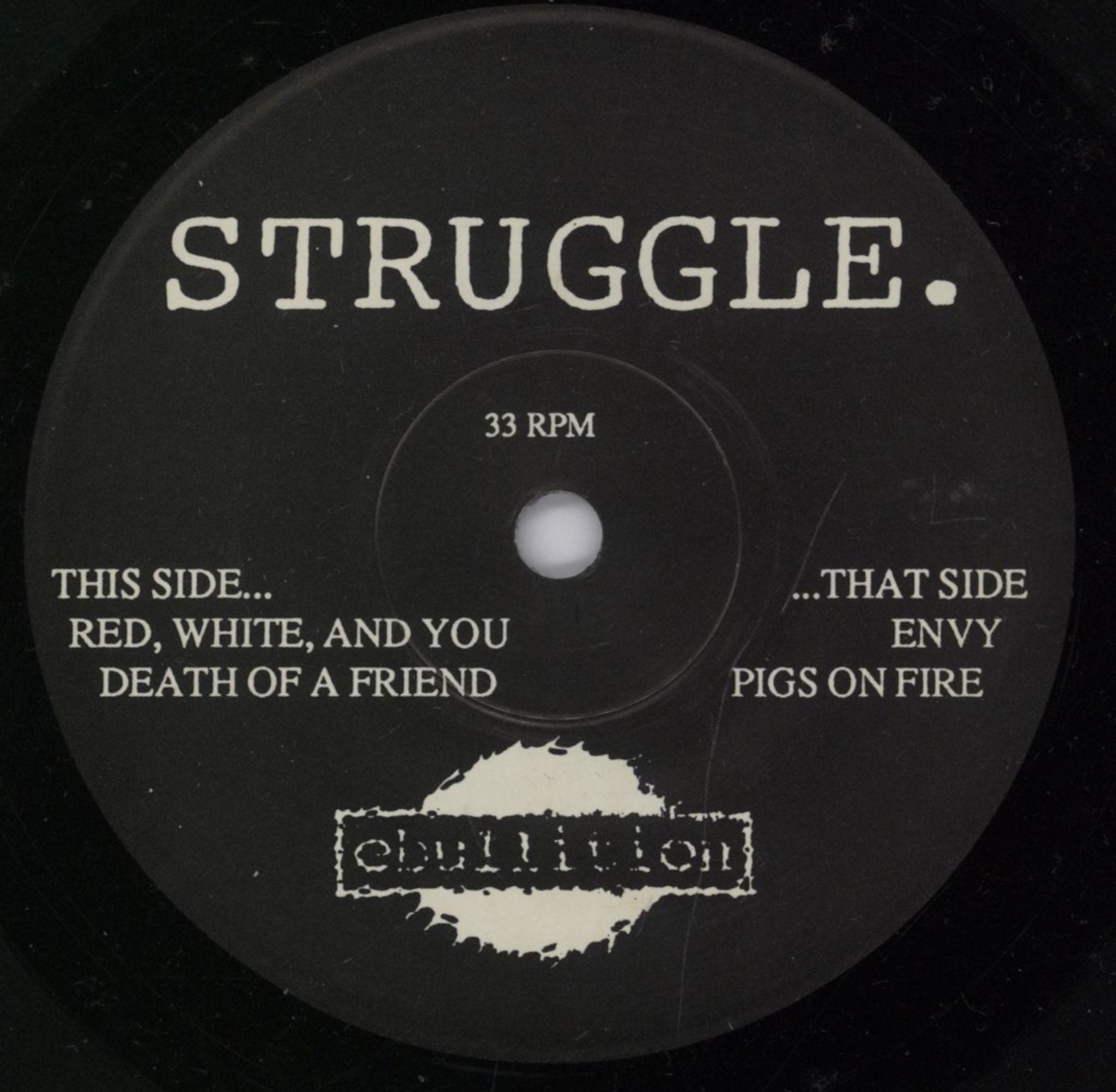 Struggle. Struggle. US 7\" vinyl single (7 inch record / 45) SY+07ST897520