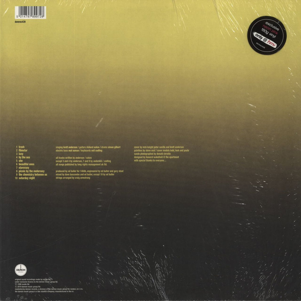 Suede Coming Up - 180gm Neon Pink Vinyl - Shrink UK vinyl LP album (LP record) 5014797899728