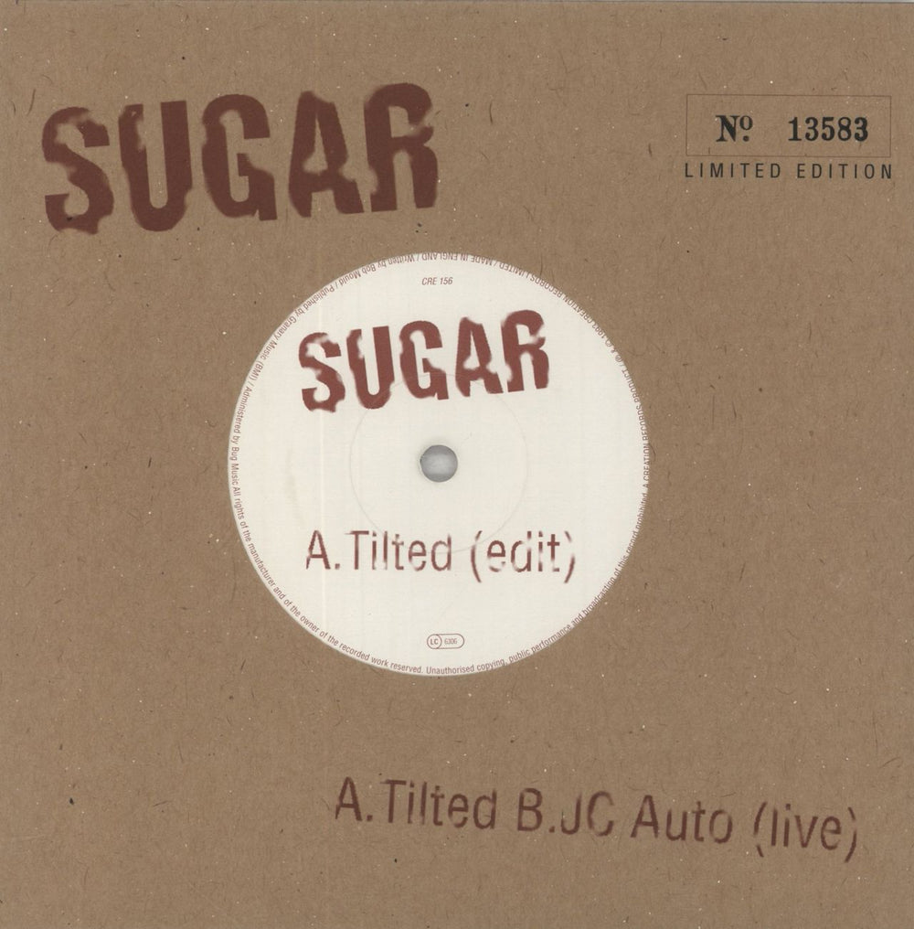 Sugar (90s) Tilted UK 7" vinyl single (7 inch record / 45) CRE156