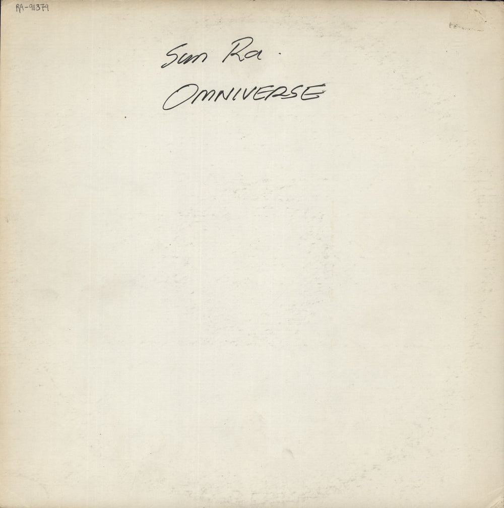 Sun Ra Omniverse US Promo vinyl LP album (LP record) 91379