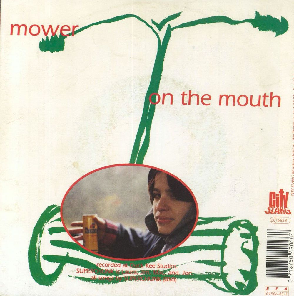 Superchunk Mower - Amber Vinyl German 7" vinyl single (7 inch record / 45) 718750490667
