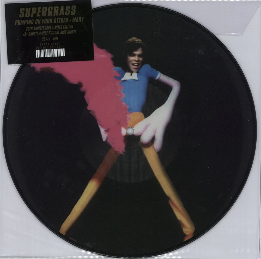 Supergrass Pumping On Your Stereo - RSD 2019 UK 10" Vinyl Picture Disc (10 inch Record Single) BMGCAT343SV