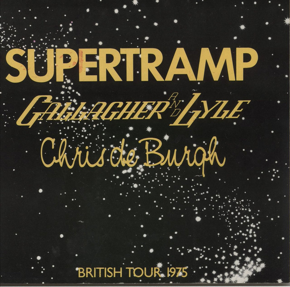 Supertramp British Tour 1975 + Ticket Stub UK tour programme TOUR PROGRAMME
