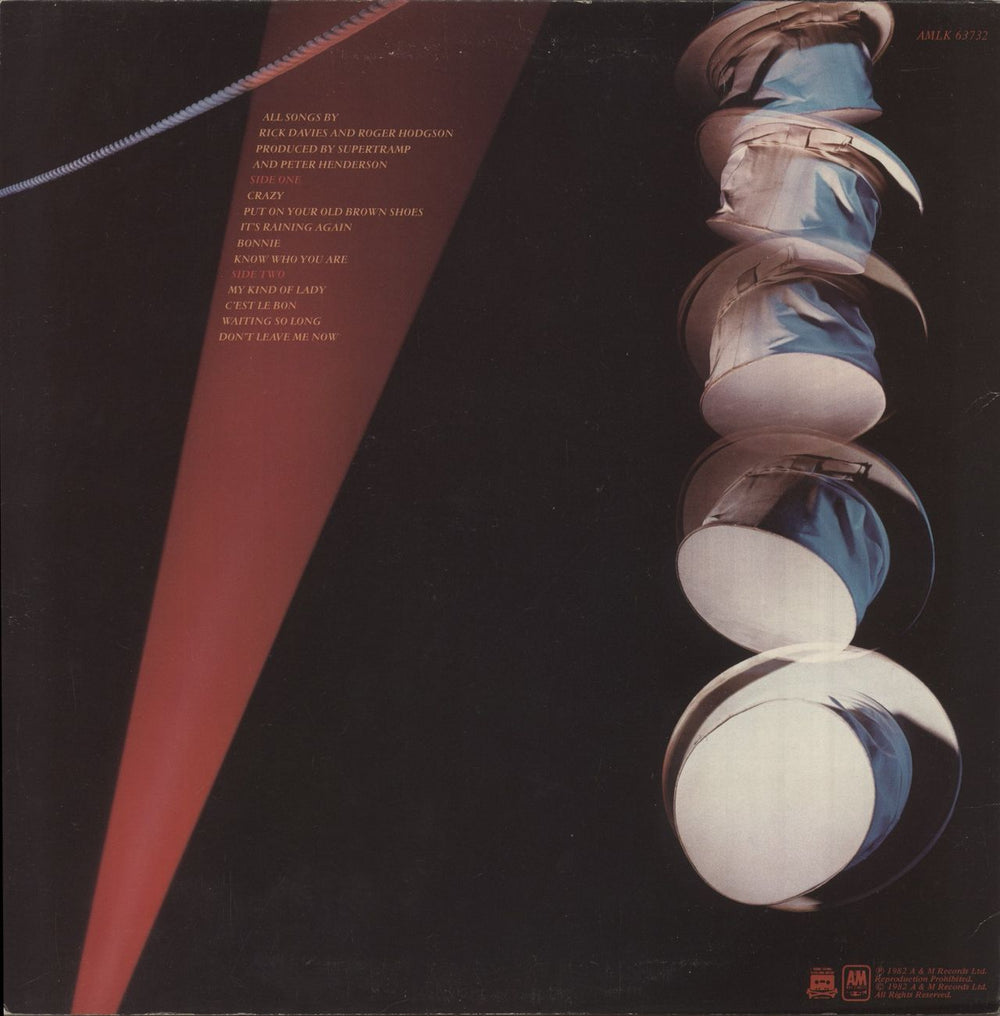 Supertramp Famous Last Words UK vinyl LP album (LP record)