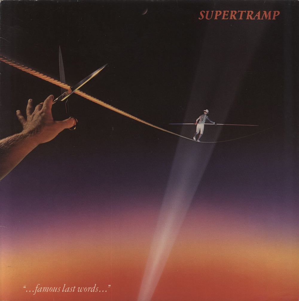 Supertramp Famous Last Words UK vinyl LP album (LP record) AMLK63732
