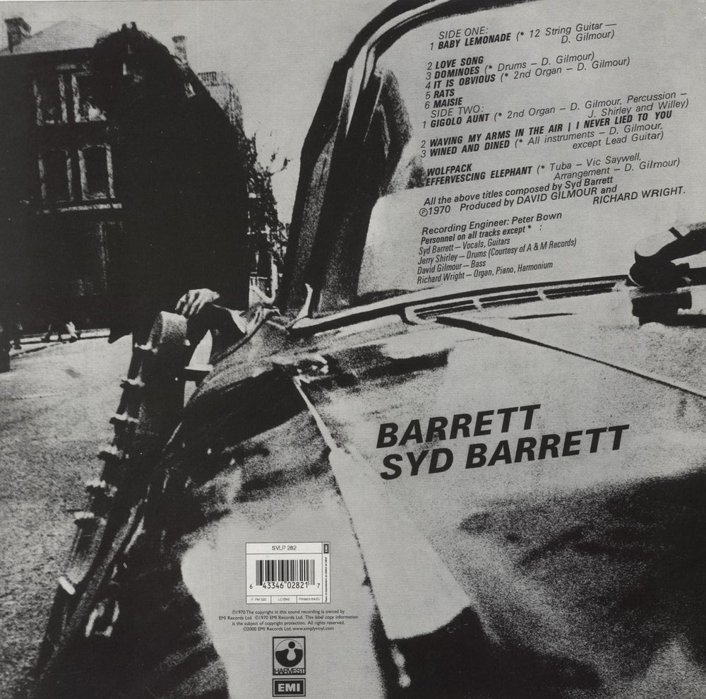 Syd Barrett Barrett - 180gm - Opened Copy UK vinyl LP album (LP record) 643346028217