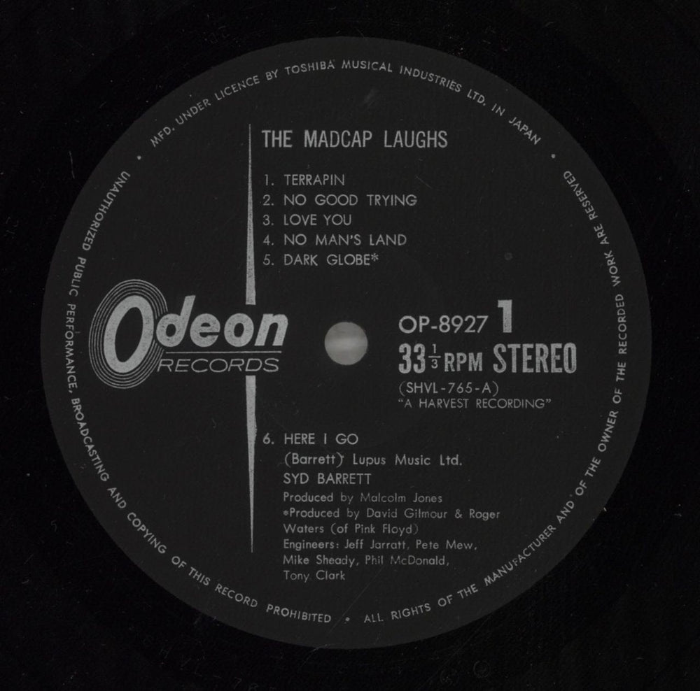 Syd Barrett The Madcap Laughs Japanese vinyl LP album (LP record) SYDLPTH115031