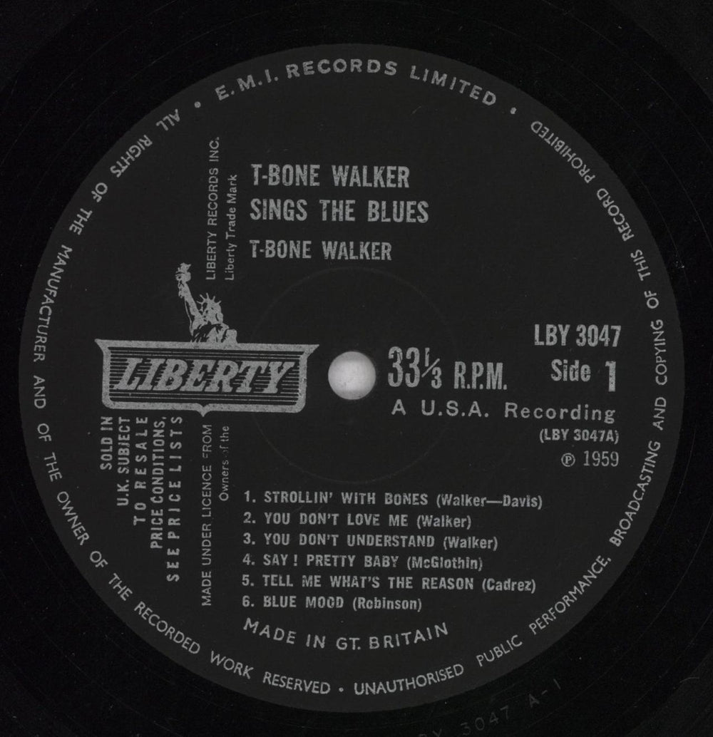 T-Bone Walker Sings The Blues UK vinyl LP album (LP record) TB/LPSI718688