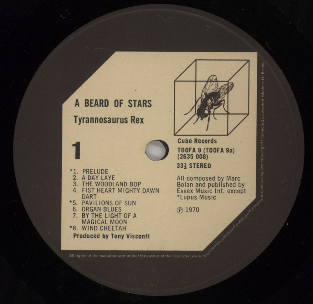 T-Rex / Tyrannosaurus Rex A Beard Of Stars / Unicorn UK 2-LP vinyl record set (Double LP Album) REX2LAB402704