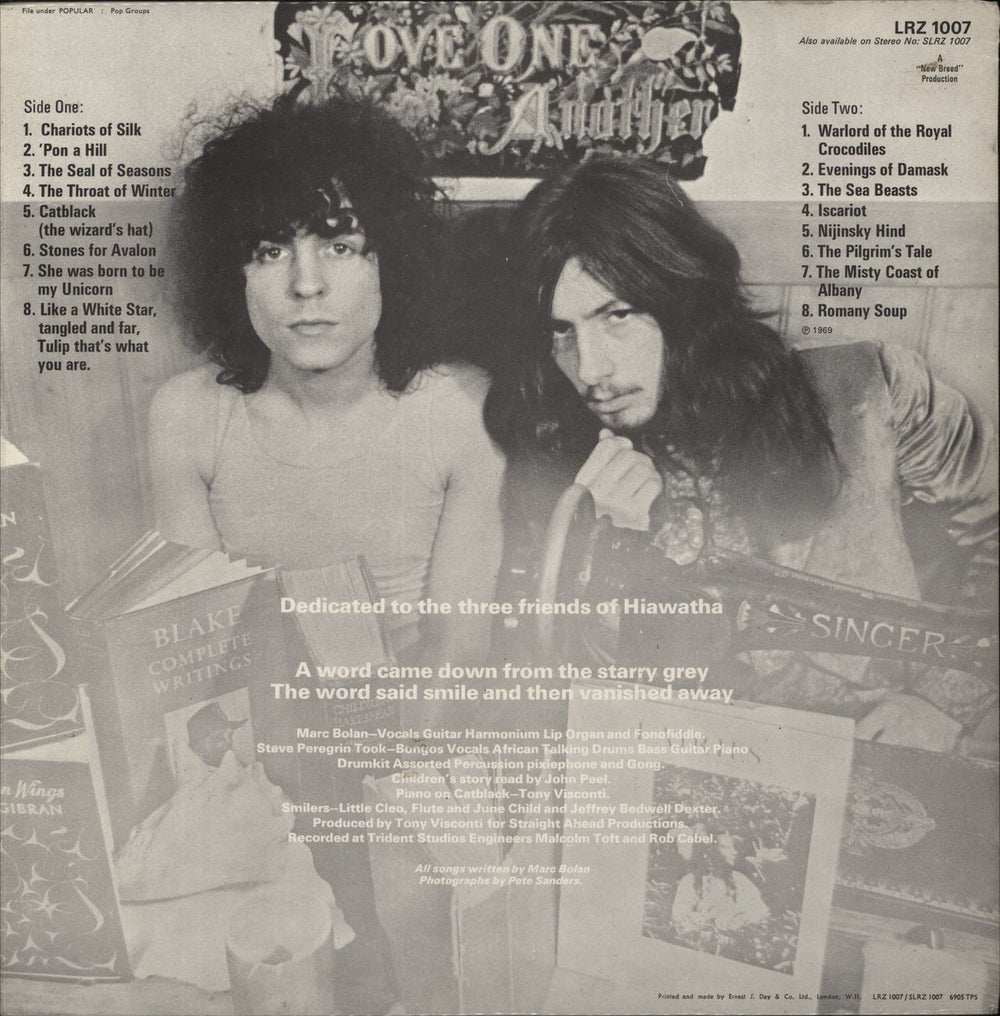 T-Rex / Tyrannosaurus Rex Unicorn - 1st Blue Mono Labels UK vinyl LP album (LP record)