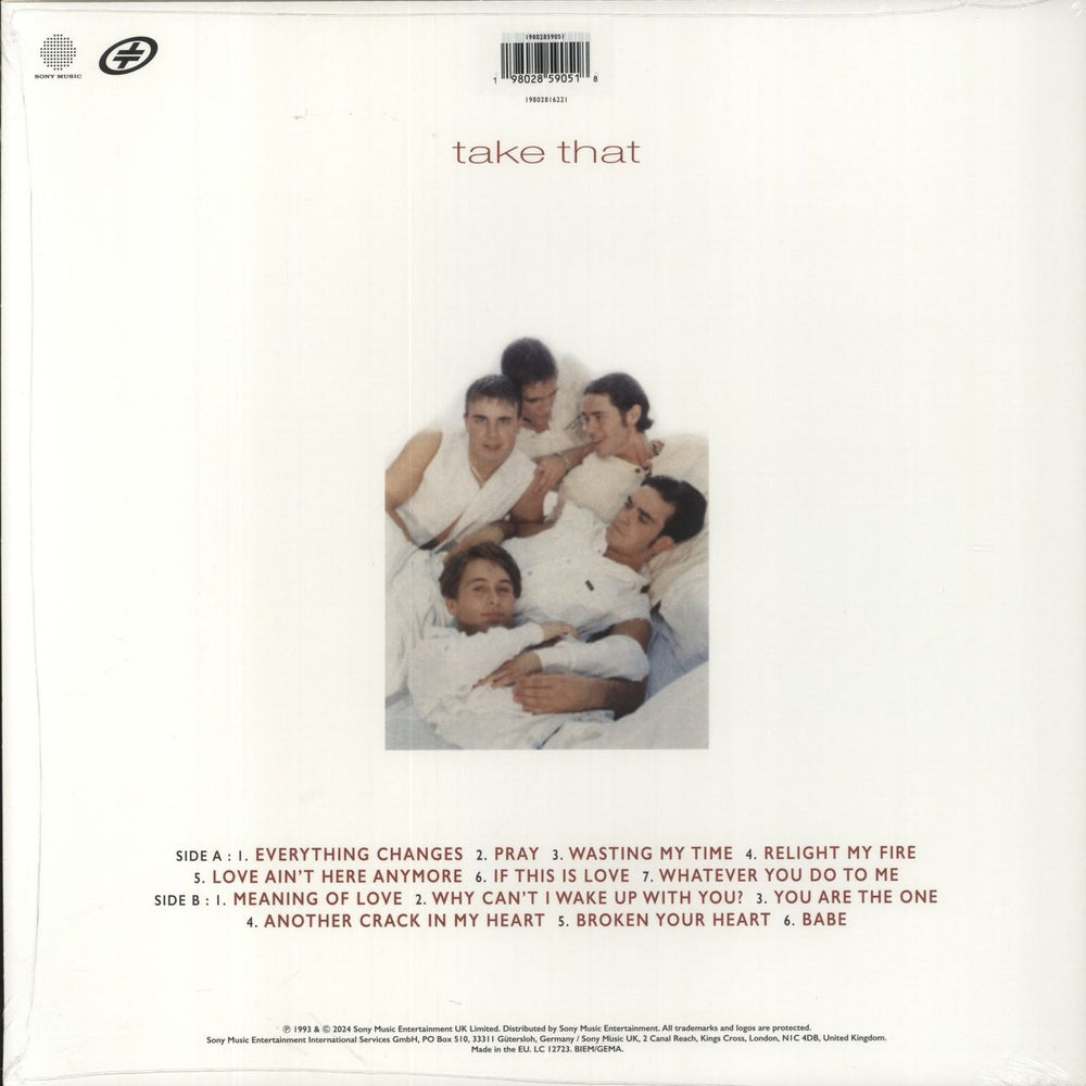 Take That Everything Changes: 30th Anniversary - White Vinyl - Sealed UK vinyl LP album (LP record) 198028590518