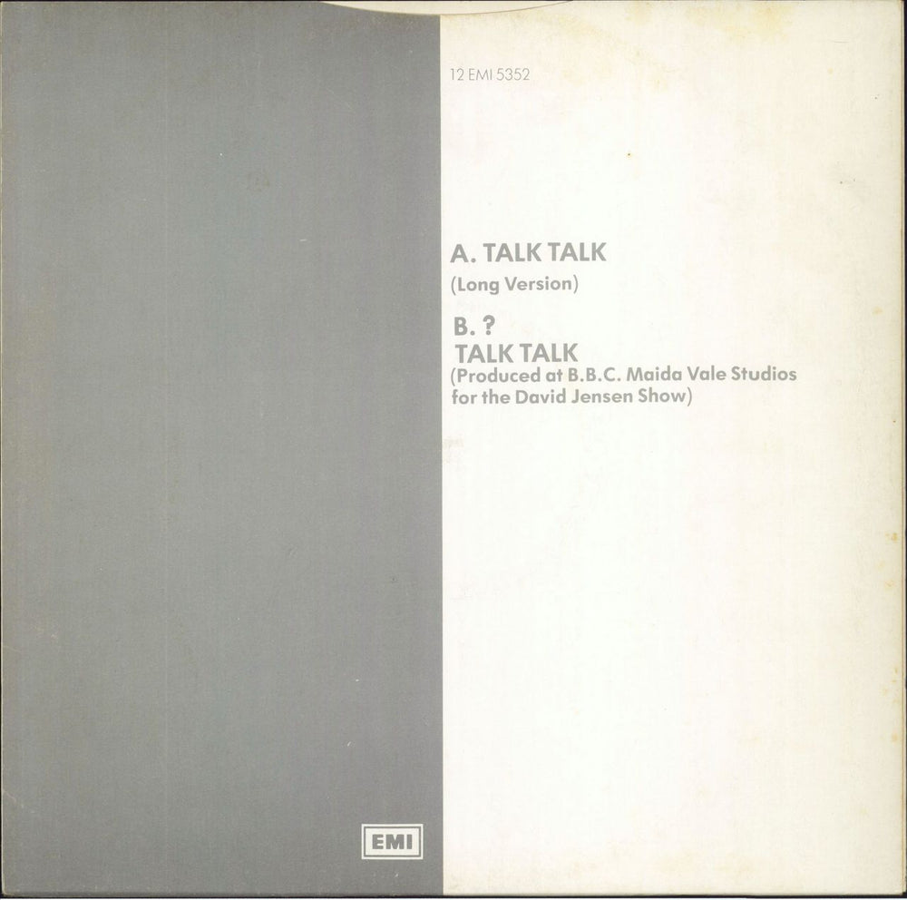 Talk Talk Talk Talk - EX UK 12" vinyl single (12 inch record / Maxi-single)