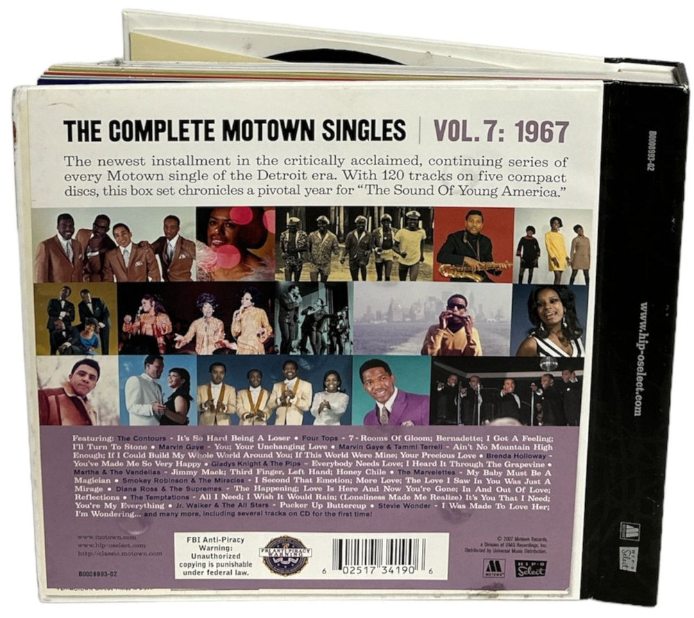 Tamla Motown The Complete Motown Singles Vol.7: 1967 UK 5-CD album set 602517341906