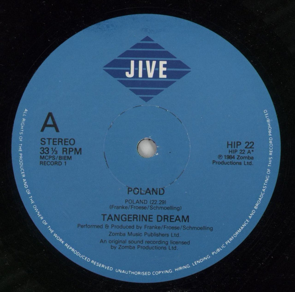 Tangerine Dream Poland UK 2-LP vinyl record set (Double LP Album) TAN2LPO720833