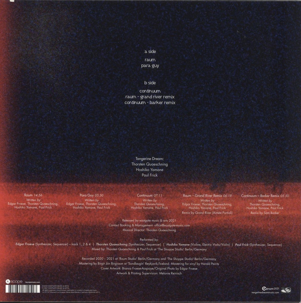 Tangerine Dream Probe 6-8 UK vinyl LP album (LP record) 802644814513