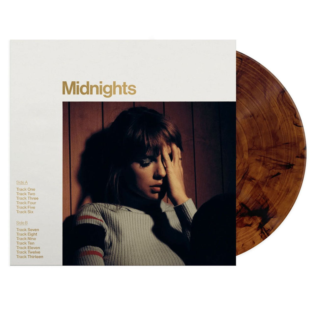 Taylor Swift Midnights - Mahogany Vinyl Edition - Sealed UK vinyl LP album (LP record) 4579007