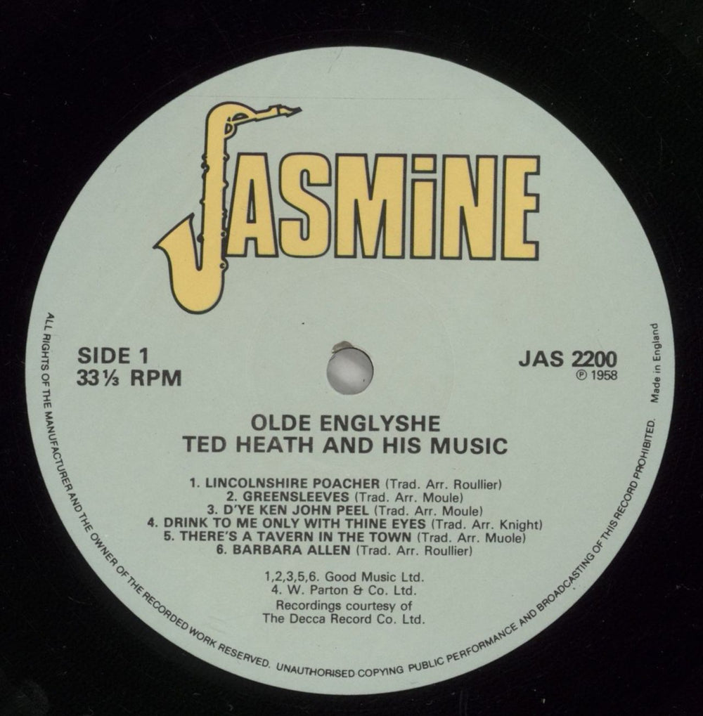 Ted Heath Olde Englyshe UK vinyl LP album (LP record) HE3LPOL528105