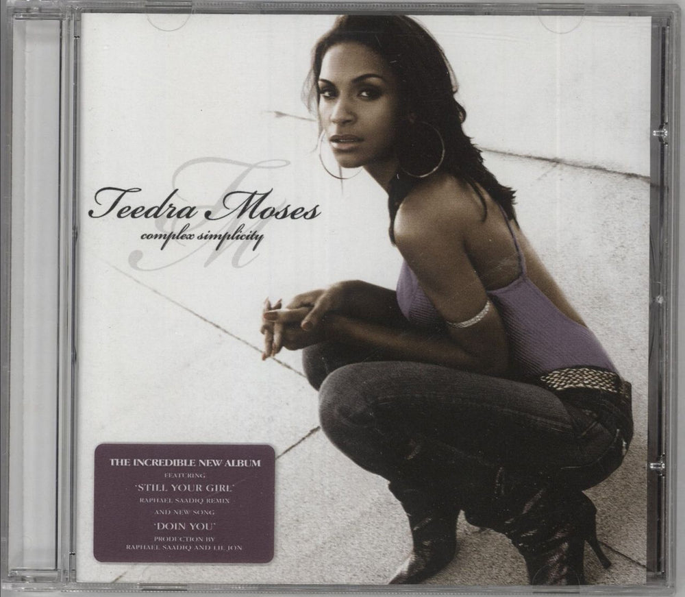 Teedra Moses Complex Simplicity - 16 tracks + Alternate Artwork UK CD album (CDLP) TVTCD4