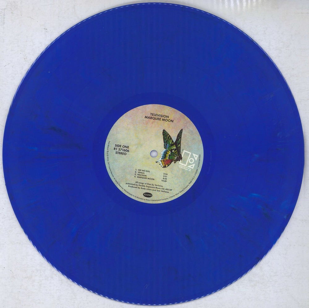 Television Marquee Moon - Blue Vinyl - Shrink UK 2-LP vinyl record set (Double LP Album) TLV2LMA837123