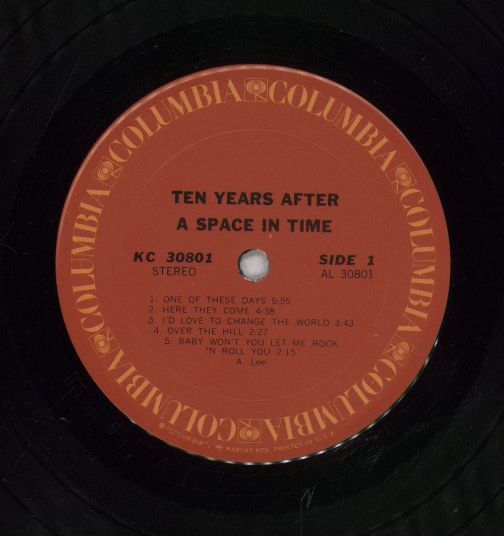 Ten Years After A Space In Time US vinyl LP album (LP record)