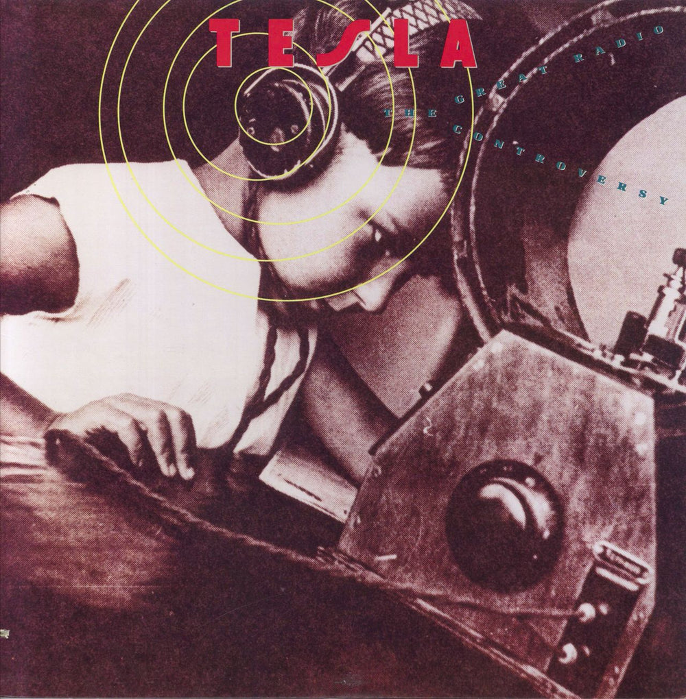 Tesla The Great Radio Controversy UK vinyl LP album (LP record) WX244