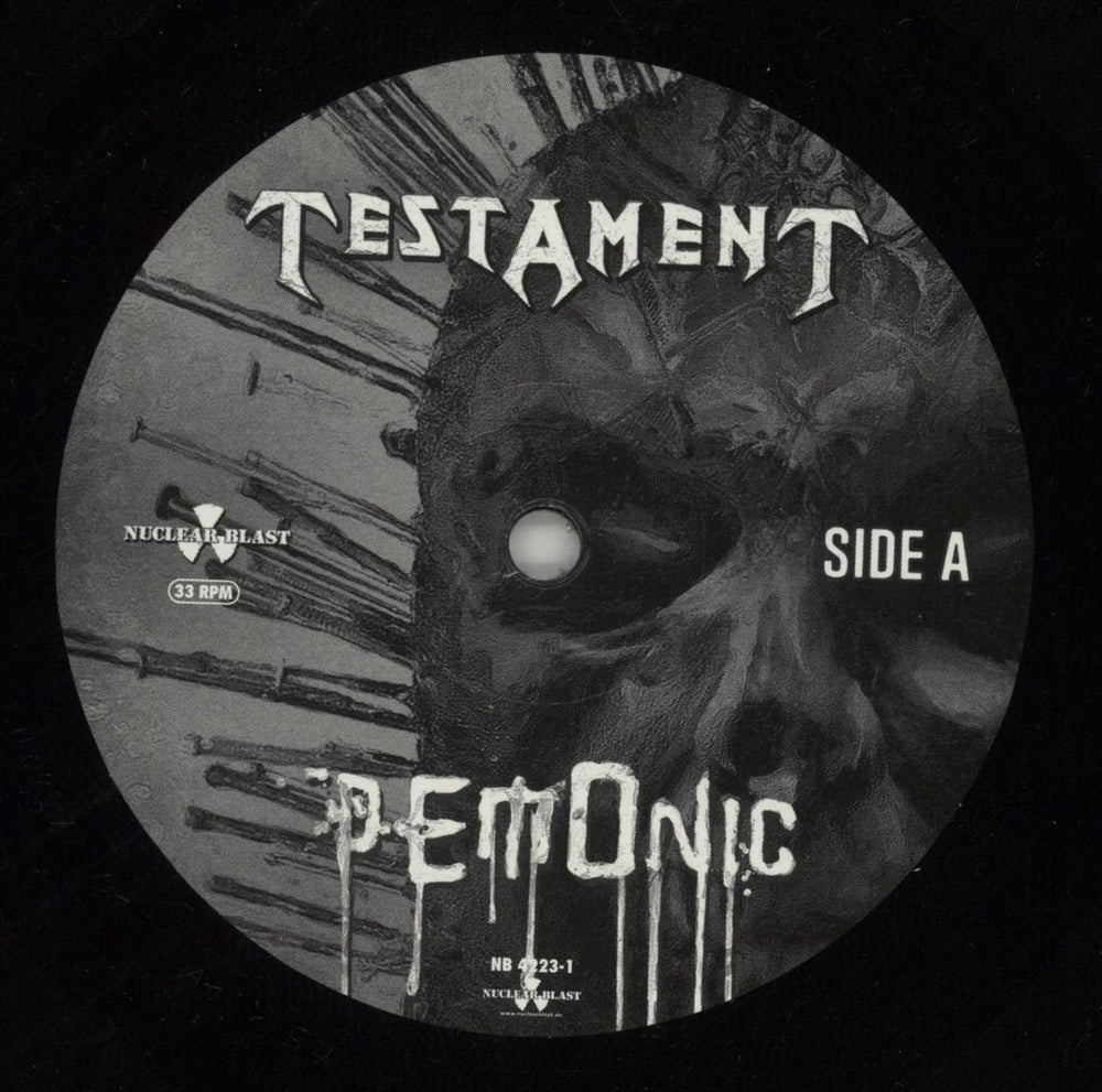 Testament Demonicl UK vinyl LP album (LP record) EN1LPDE866320