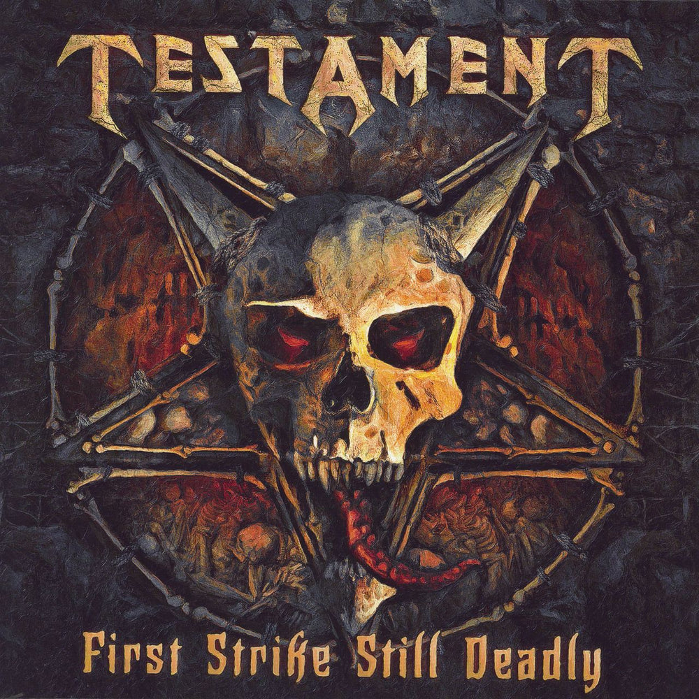 Testament First Strike Still Deadly + 7" UK vinyl LP album (LP record) NB42241