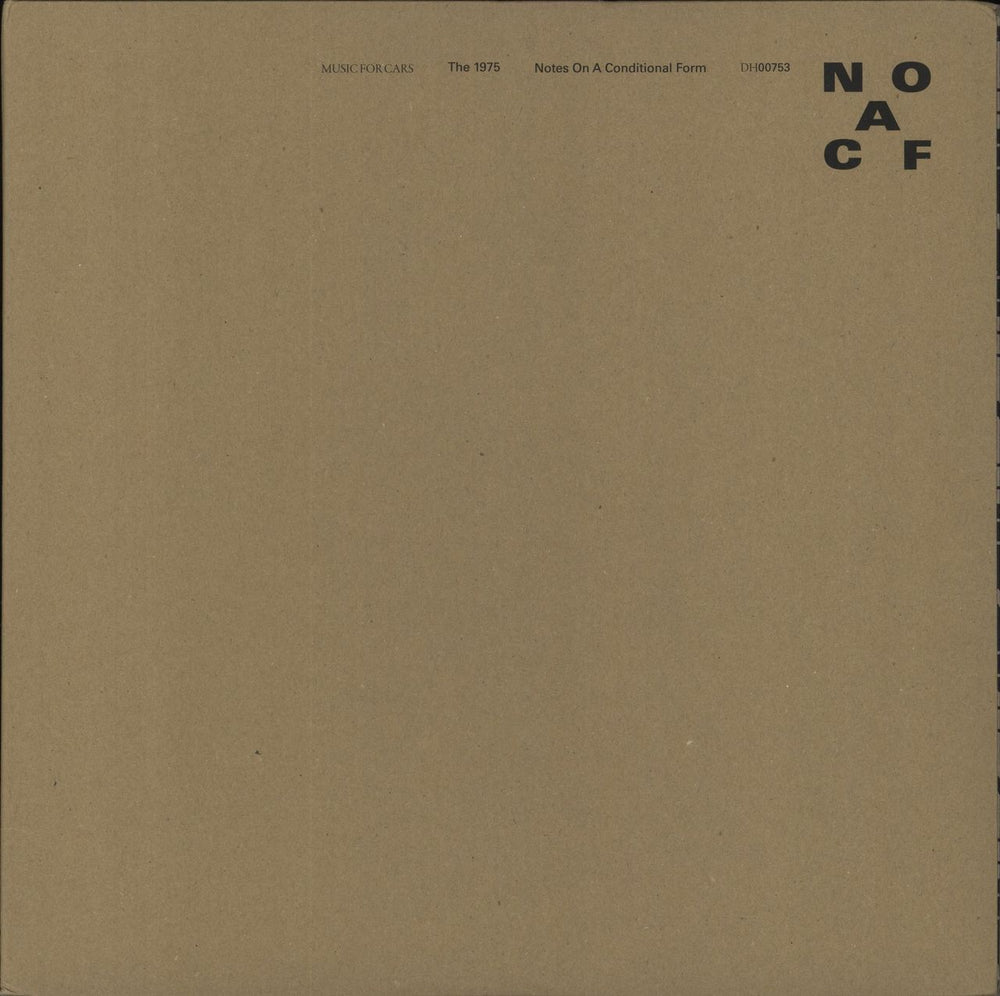 The 1975 Notes On A Conditional Form - Clear Vinyl UK 2-LP vinyl record set (Double LP Album) DH00753